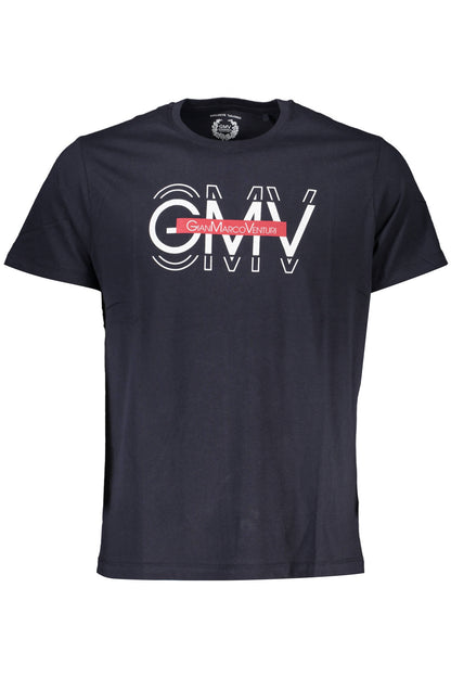 GIAN MARCO VENTURI MEN'S SHORT SLEEVE T-SHIRT BLUE