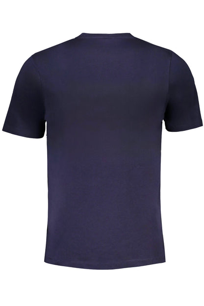 GIAN MARCO VENTURI MEN'S SHORT SLEEVED T-SHIRT BLUE