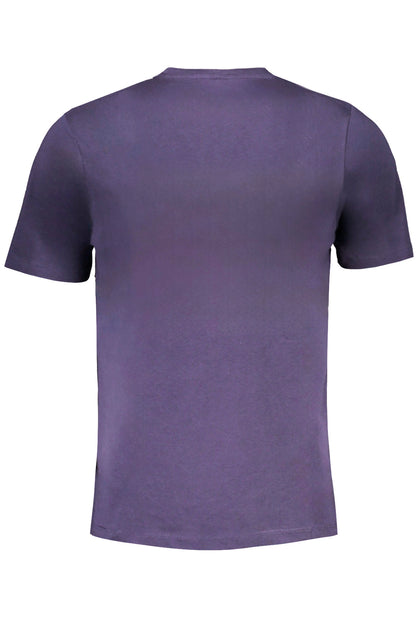 GIAN MARCO VENTURI MEN'S SHORT SLEEVED T-SHIRT BLUE