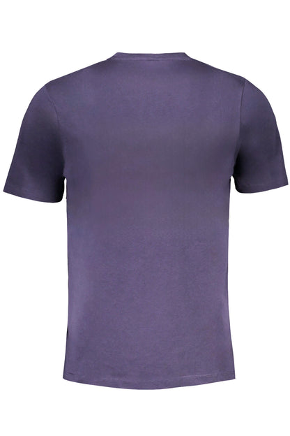 GIAN MARCO VENTURI MEN'S SHORT SLEEVED T-SHIRT BLUE