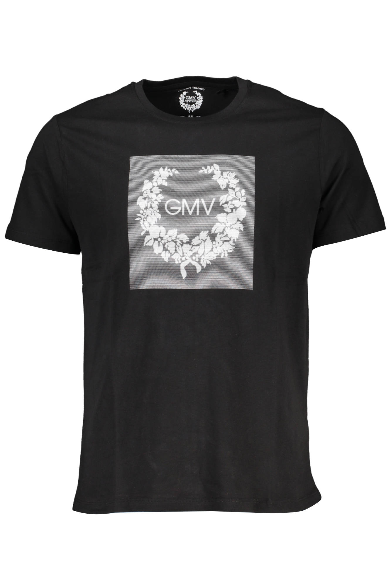 GIAN MARCO VENTURI MEN'S SHORT SLEEVE T-SHIRT BLACK