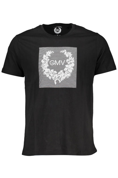 GIAN MARCO VENTURI MEN'S SHORT SLEEVE T-SHIRT BLACK
