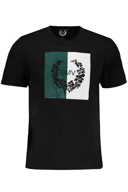 GIAN MARCO VENTURI MEN'S SHORT SLEEVE T-SHIRT BLACK