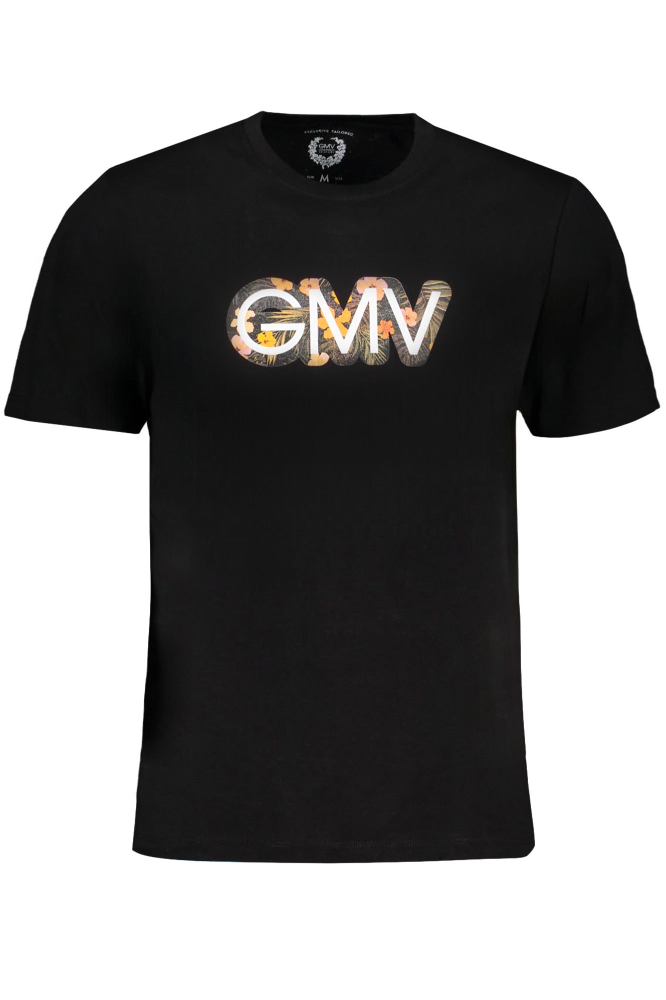 GIAN MARCO VENTURI MEN'S SHORT SLEEVED T-SHIRT BLACK