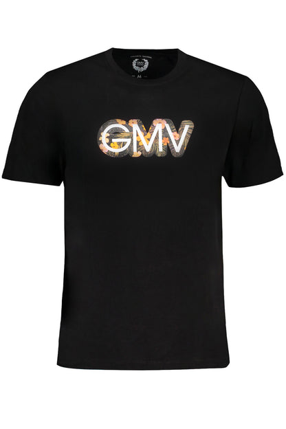 GIAN MARCO VENTURI MEN'S SHORT SLEEVED T-SHIRT BLACK