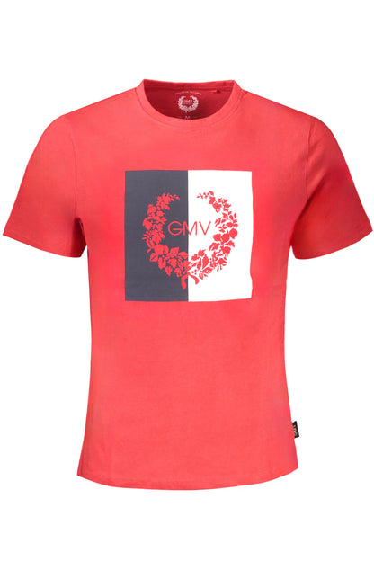 GIAN MARCO VENTURI MEN'S RED SHORT SLEEVE T-SHIRT