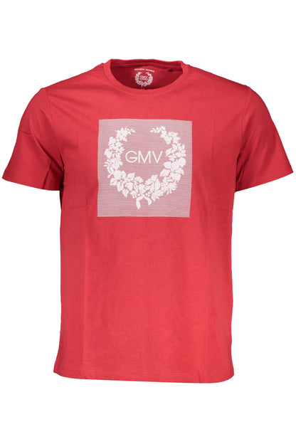 GIAN MARCO VENTURI MEN'S SHORT SLEEVE T-SHIRT RED
