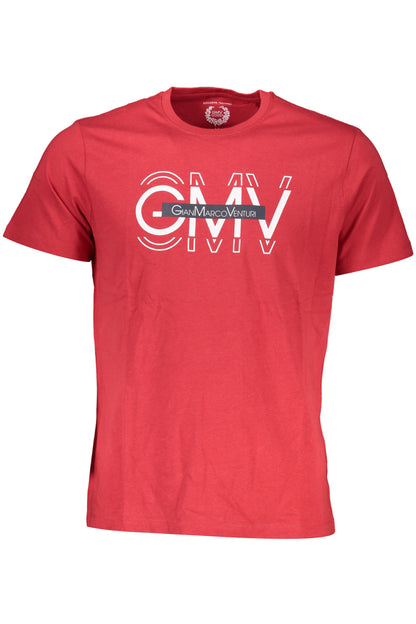 GIAN MARCO VENTURI MEN'S SHORT SLEEVE T-SHIRT RED