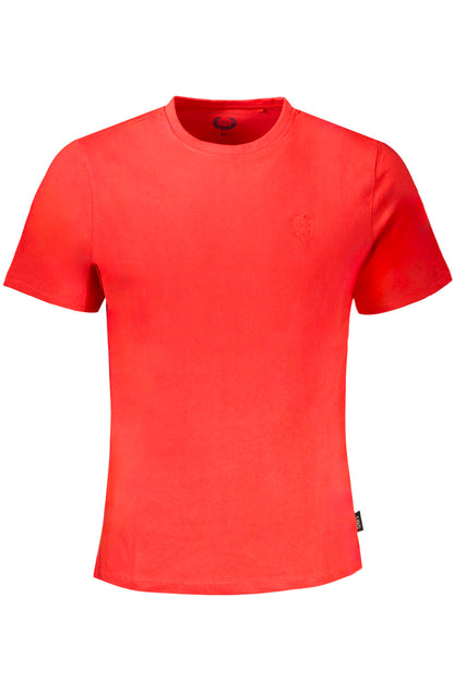 GIAN MARCO VENTURI MEN'S RED SHORT SLEEVE T-SHIRT