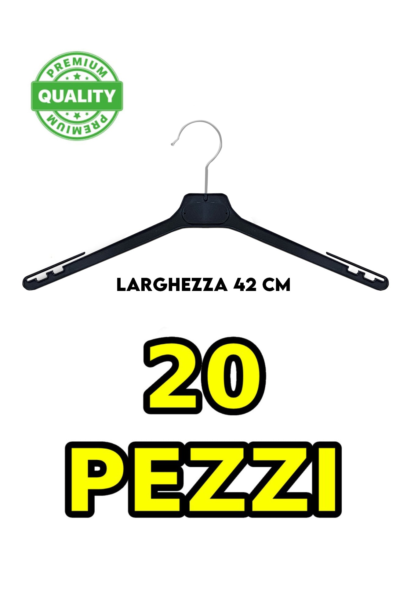BLACK MEN'S TANK TOP HANGERS