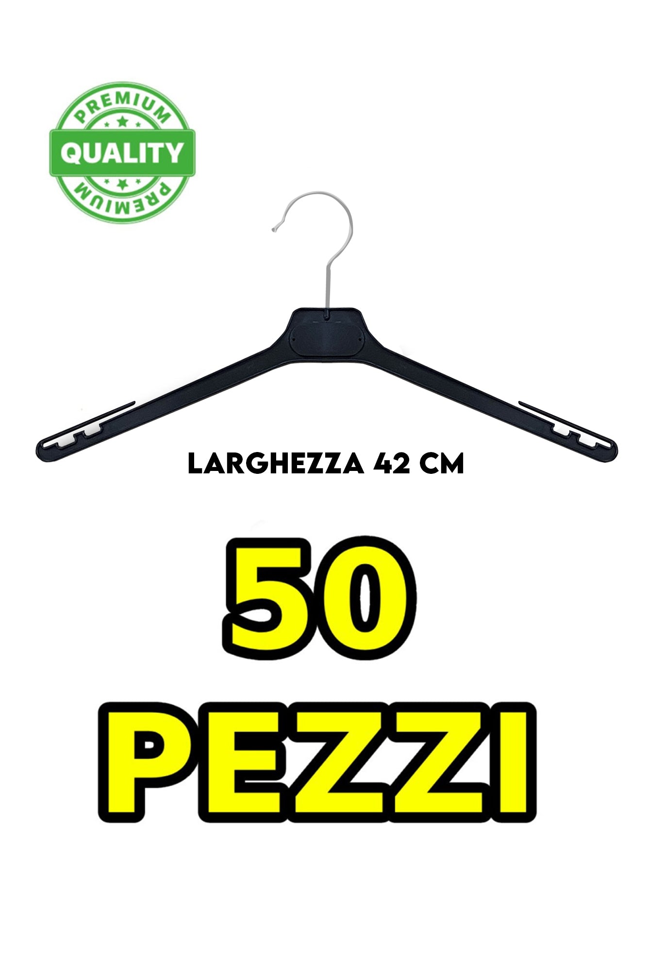 BLACK MEN'S TANK TOP HANGERS