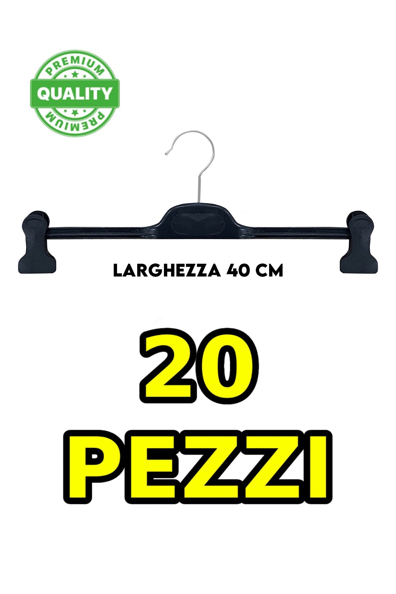 TROUSERS HANGERS FOR MEN BLACK