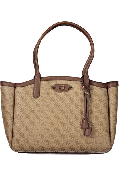 GUESS JEANS WOMEN'S BEIGE BAG