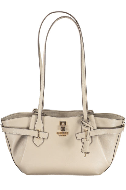 GUESS JEANS WOMEN'S BEIGE BAG