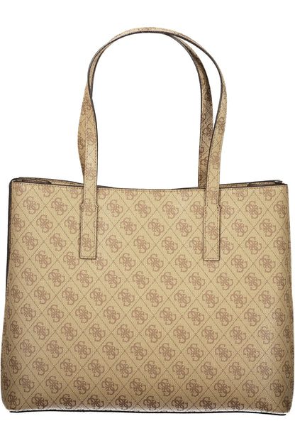 GUESS JEANS WOMEN'S BEIGE BAG