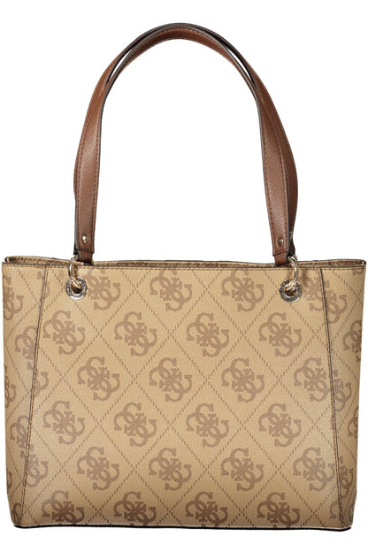 SAC BEIGE GUESS JEANS POUR FEMME