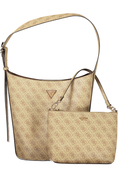 GUESS JEANS WOMEN'S BEIGE BAG