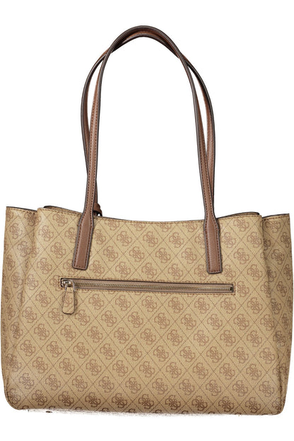 GUESS JEANS WOMEN'S BEIGE BAG