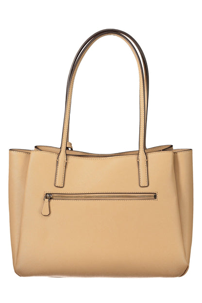 GUESS JEANS WOMEN'S BEIGE BAG