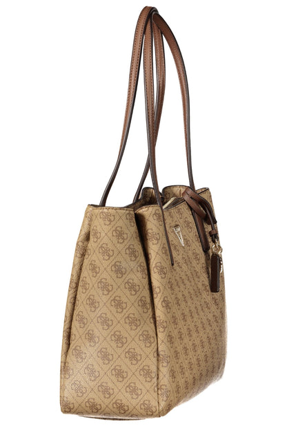 GUESS JEANS WOMEN'S BEIGE BAG
