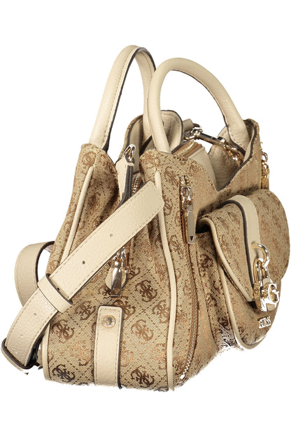 GUESS JEANS WOMEN'S BEIGE BAG