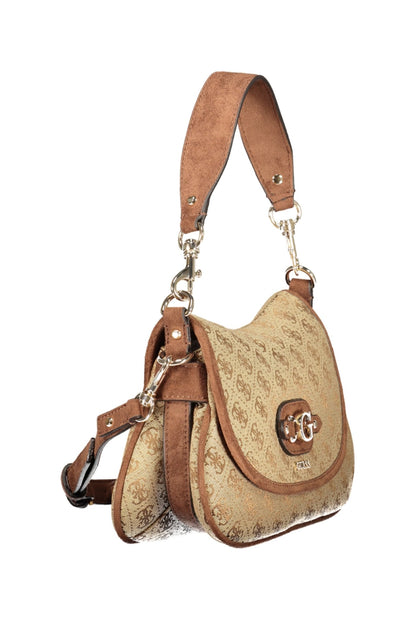 GUESS JEANS WOMEN'S BEIGE BAG
