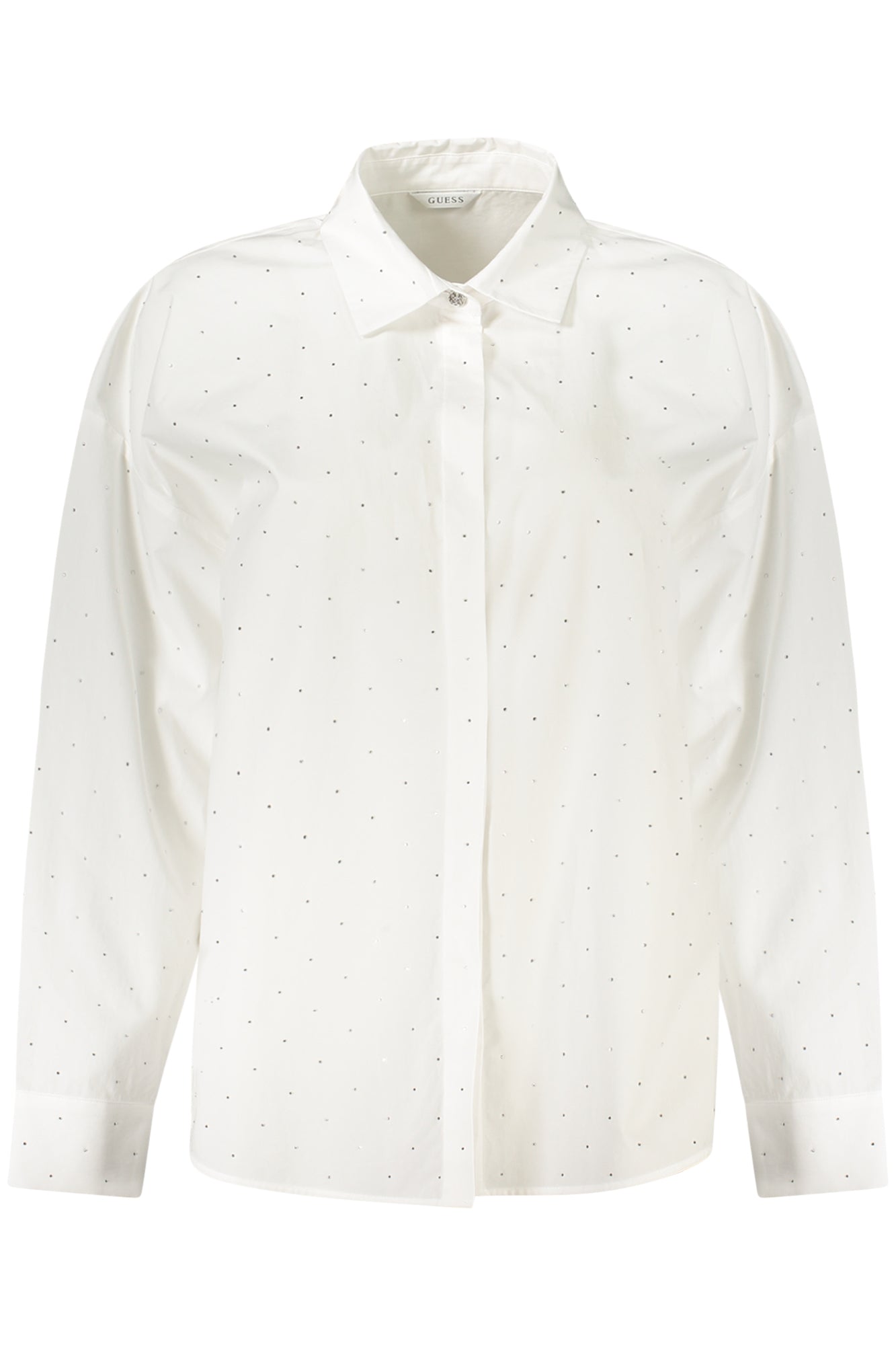 GUESS JEANS WOMEN'S LONG-SLEEVED SHIRT WHITE