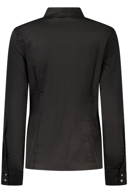 GUESS JEANS LONG SLEEVE SHIRT WOMEN BLACK