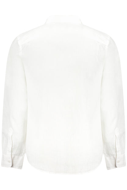 GUESS JEANS MEN'S LONG-SLEEVED SHIRT WHITE