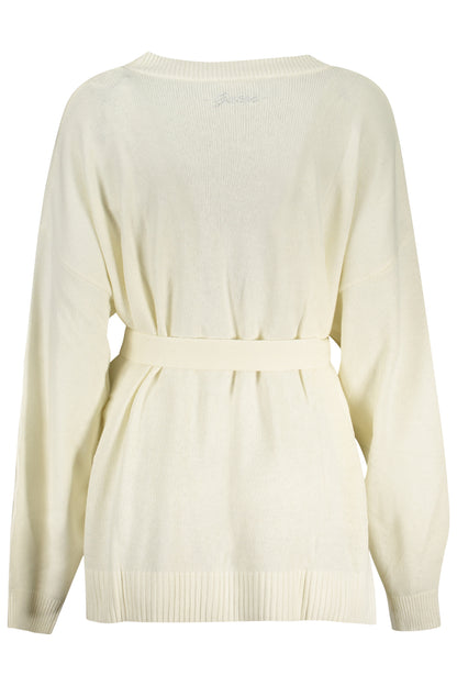 GUESS JEANS WOMEN'S CARDIGAN WHITE