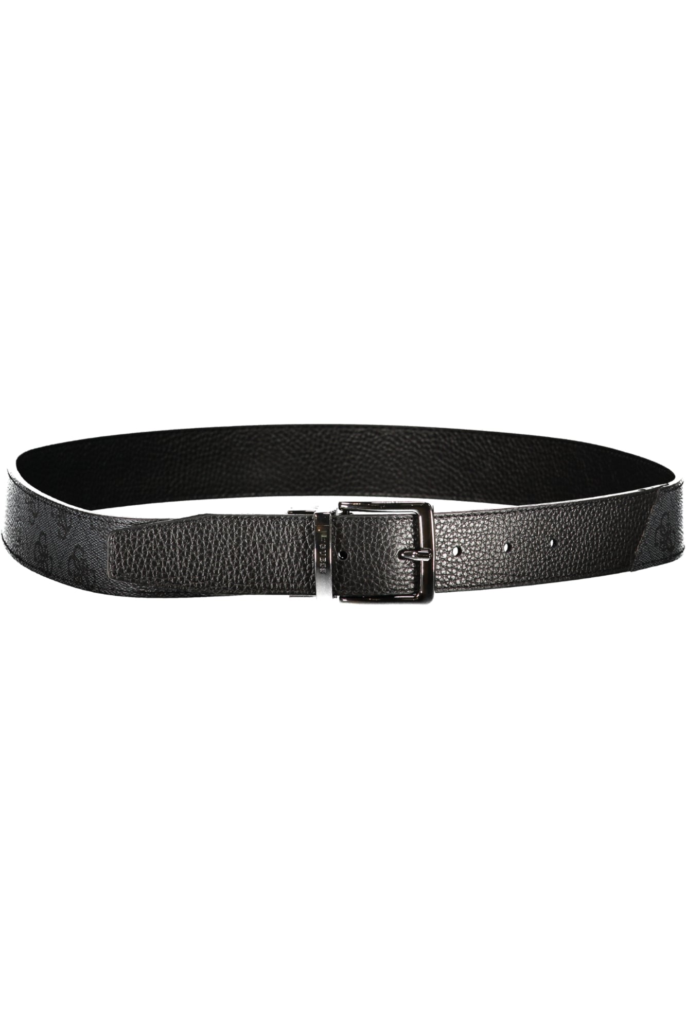 GUESS JEANS MEN'S GREY LEATHER BELT
