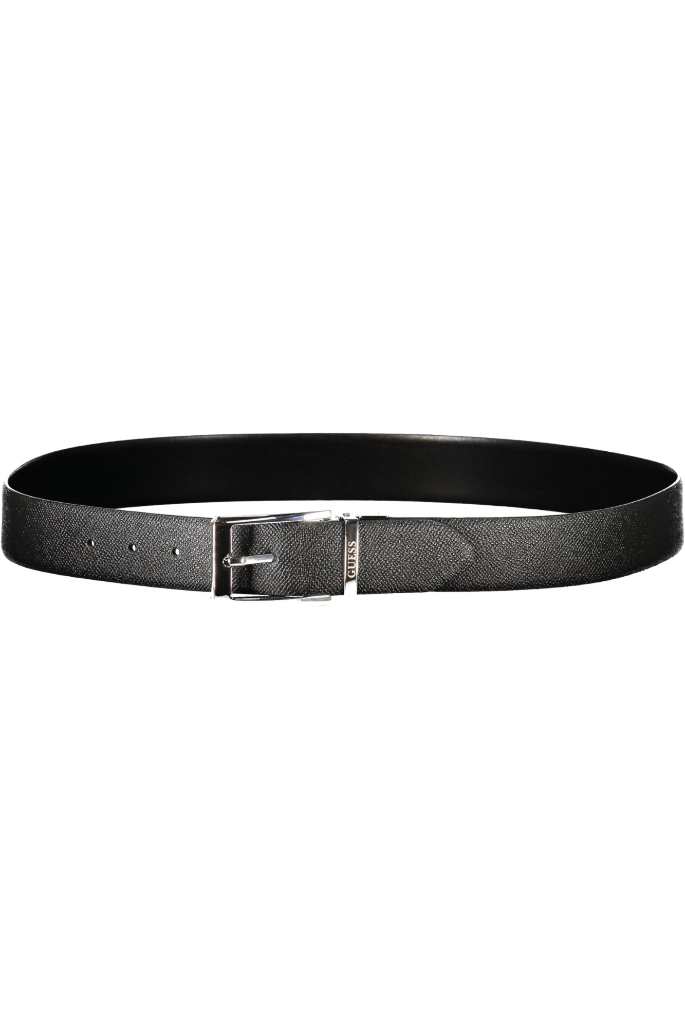GUESS JEANS MEN'S BLACK LEATHER BELT