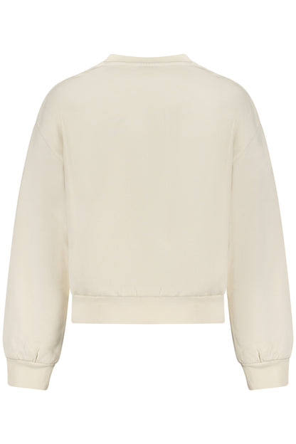 GUESS JEANS ZIP-UP SWEATSHIRT FOR GIRLS, WHITE