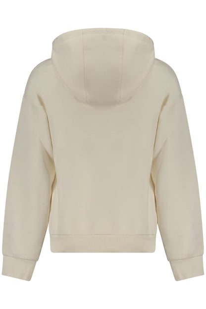 GUESS JEANS ZIP-UP SWEATSHIRT FOR GIRLS, WHITE