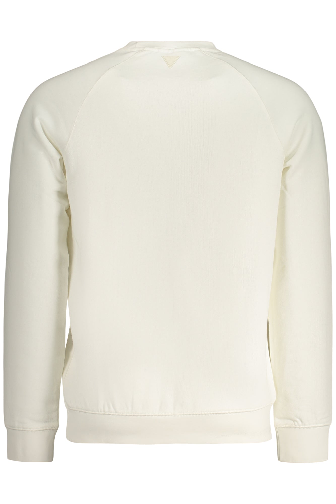 GUESS JEANS MEN'S WHITE ZIP-UP SWEATSHIRT