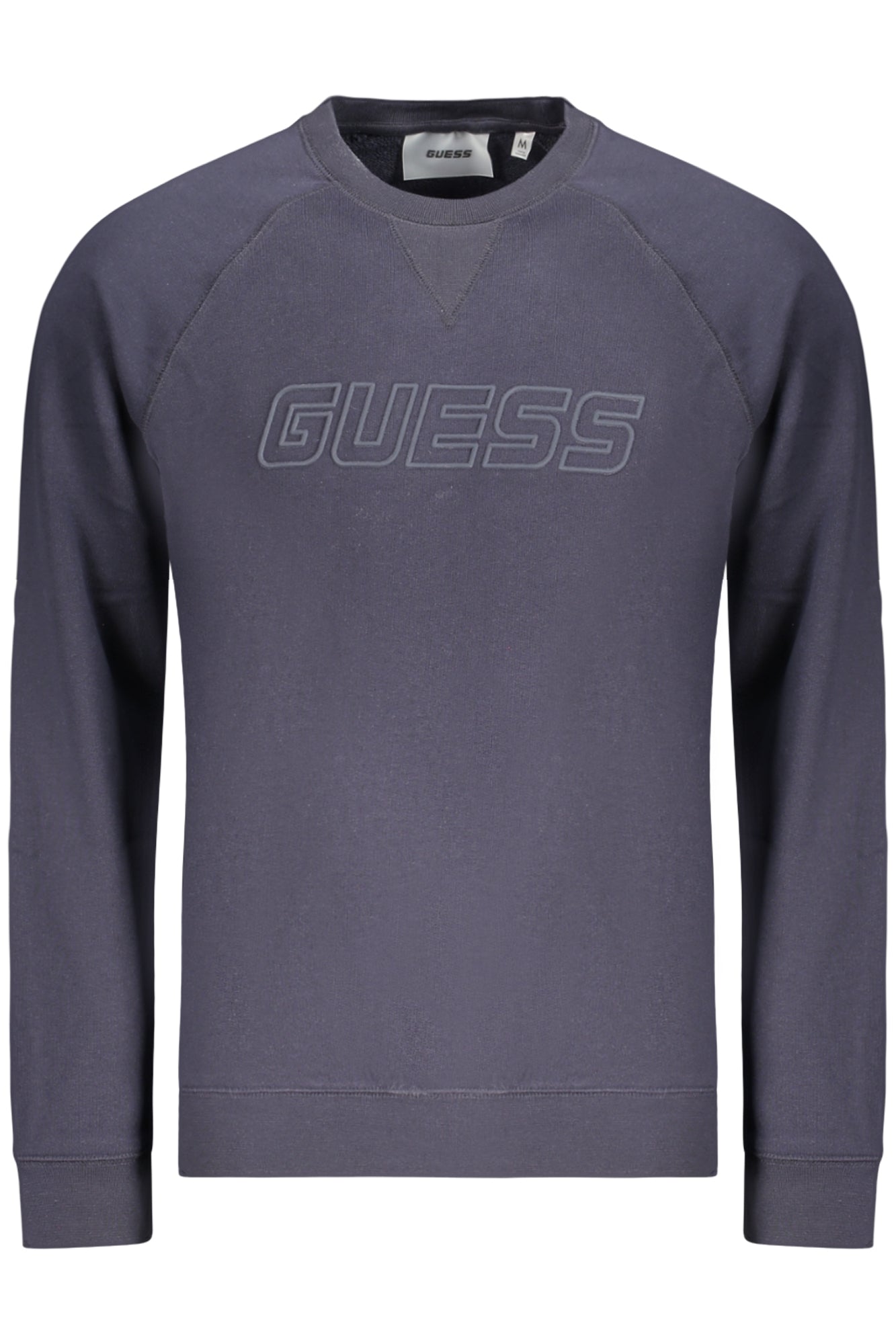 GUESS JEANS MEN'S BLUE ZIP-UP SWEATSHIRT