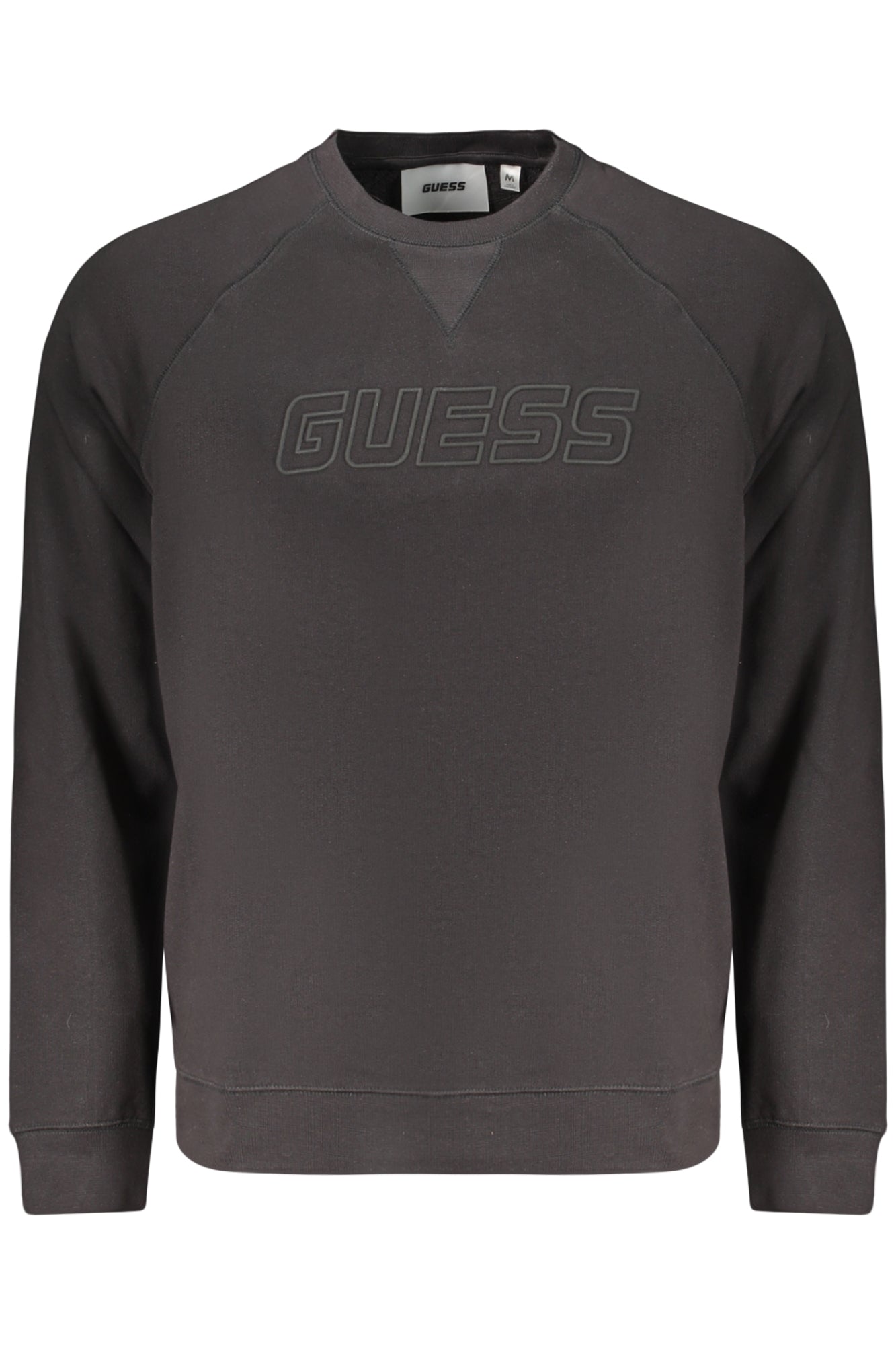 GUESS JEANS MEN'S BLACK ZIP-UP SWEATSHIRT
