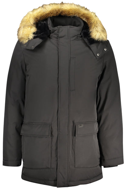 GUESS JEANS MEN'S BLACK JACKET