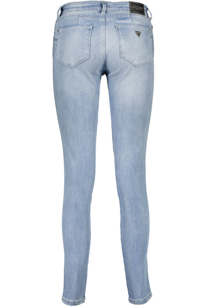 GUESS JEANS JEANS DENIM WOMAN LIGHT BLUE