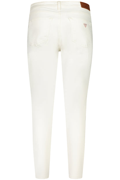 GUESS JEANS WOMEN'S WHITE DENIM JEANS