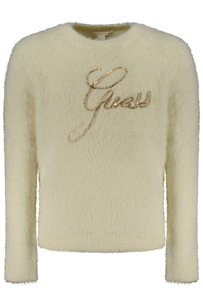 GUESS JEANS WHITE SWEATER FOR GIRLS
