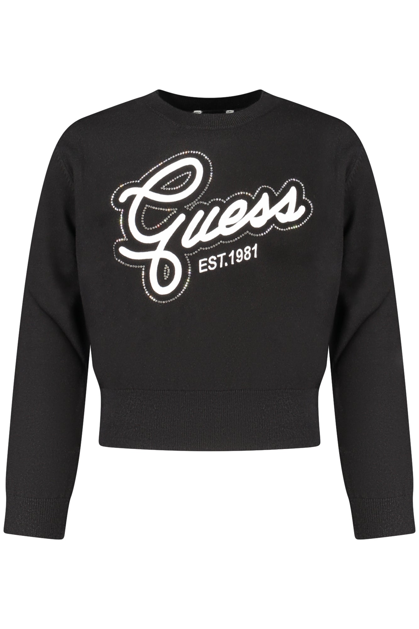 GUESS JEANS BLACK SWEATER FOR GIRLS