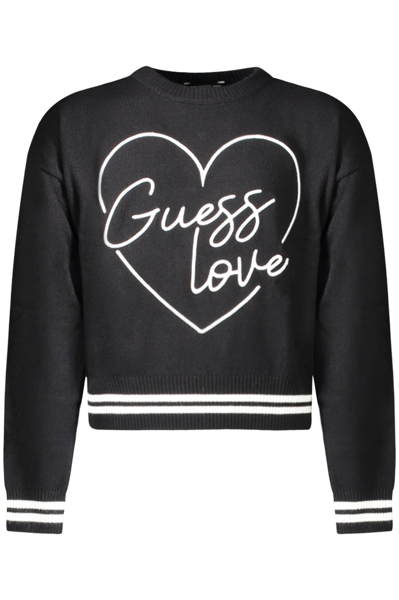 GUESS JEANS BLACK SWEATER FOR GIRLS
