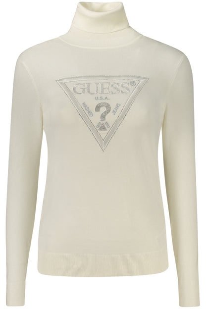 GUESS JEANS WOMEN'S WHITE SWEATER