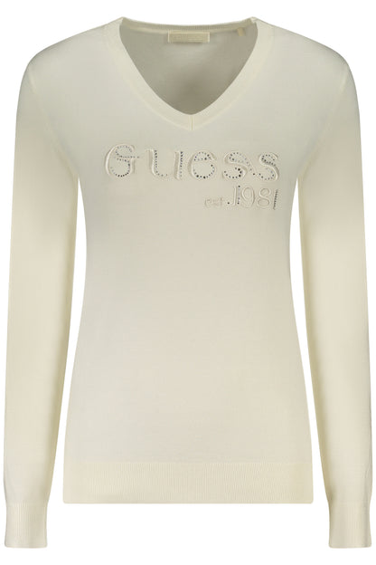 GUESS JEANS WOMEN'S WHITE SWEATER