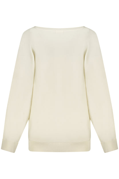 GUESS JEANS WOMEN'S WHITE SWEATER