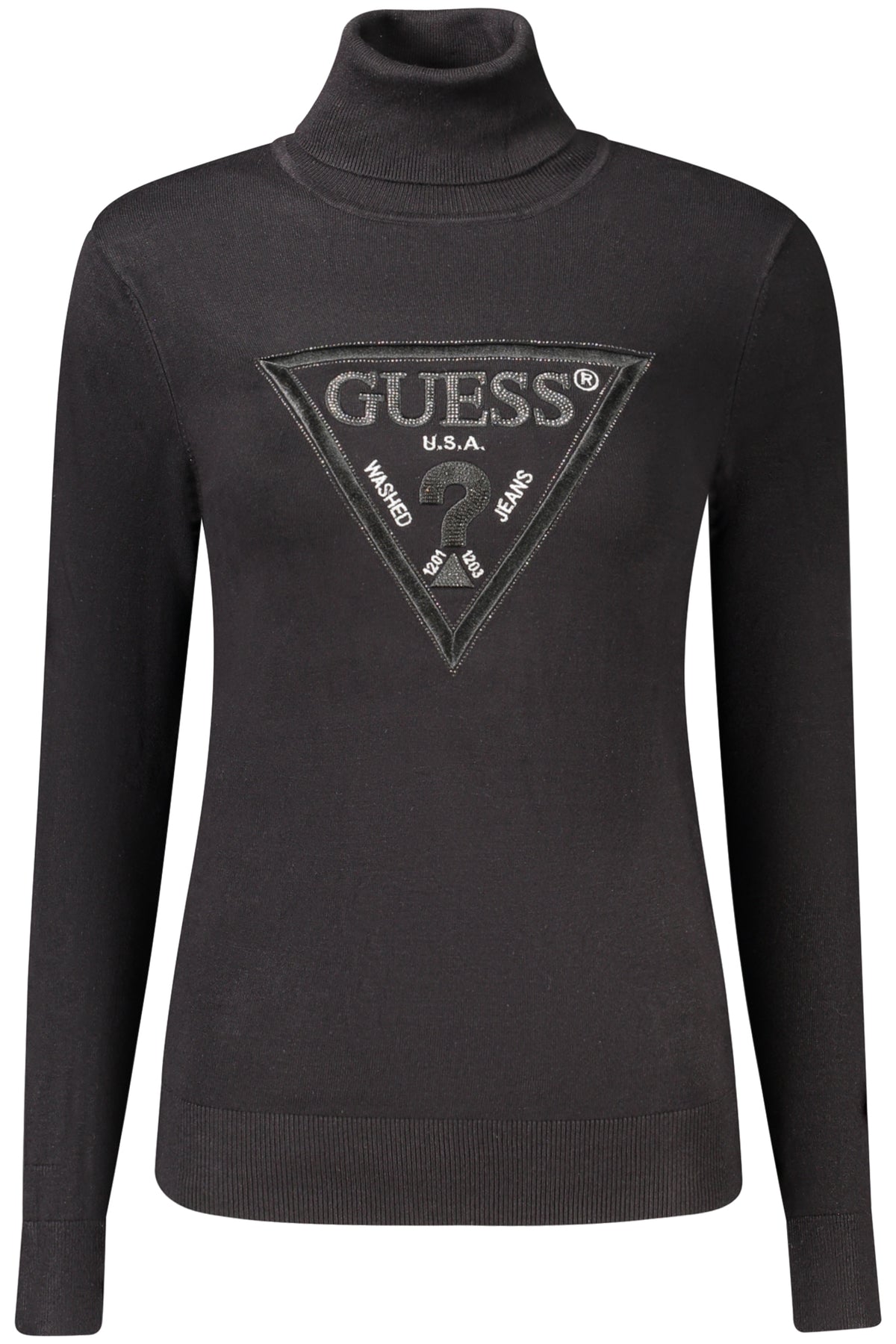 GUESS JEANS WOMEN'S BLACK SWEATER