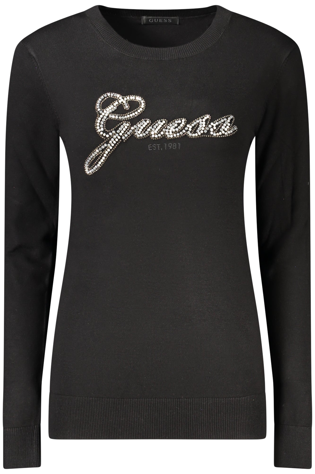 GUESS JEANS WOMEN'S BLACK SWEATER