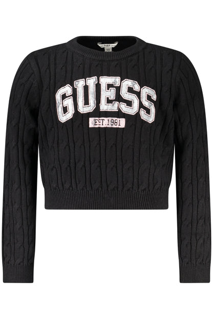 GUESS JEANS BLACK SWEATER FOR GIRLS