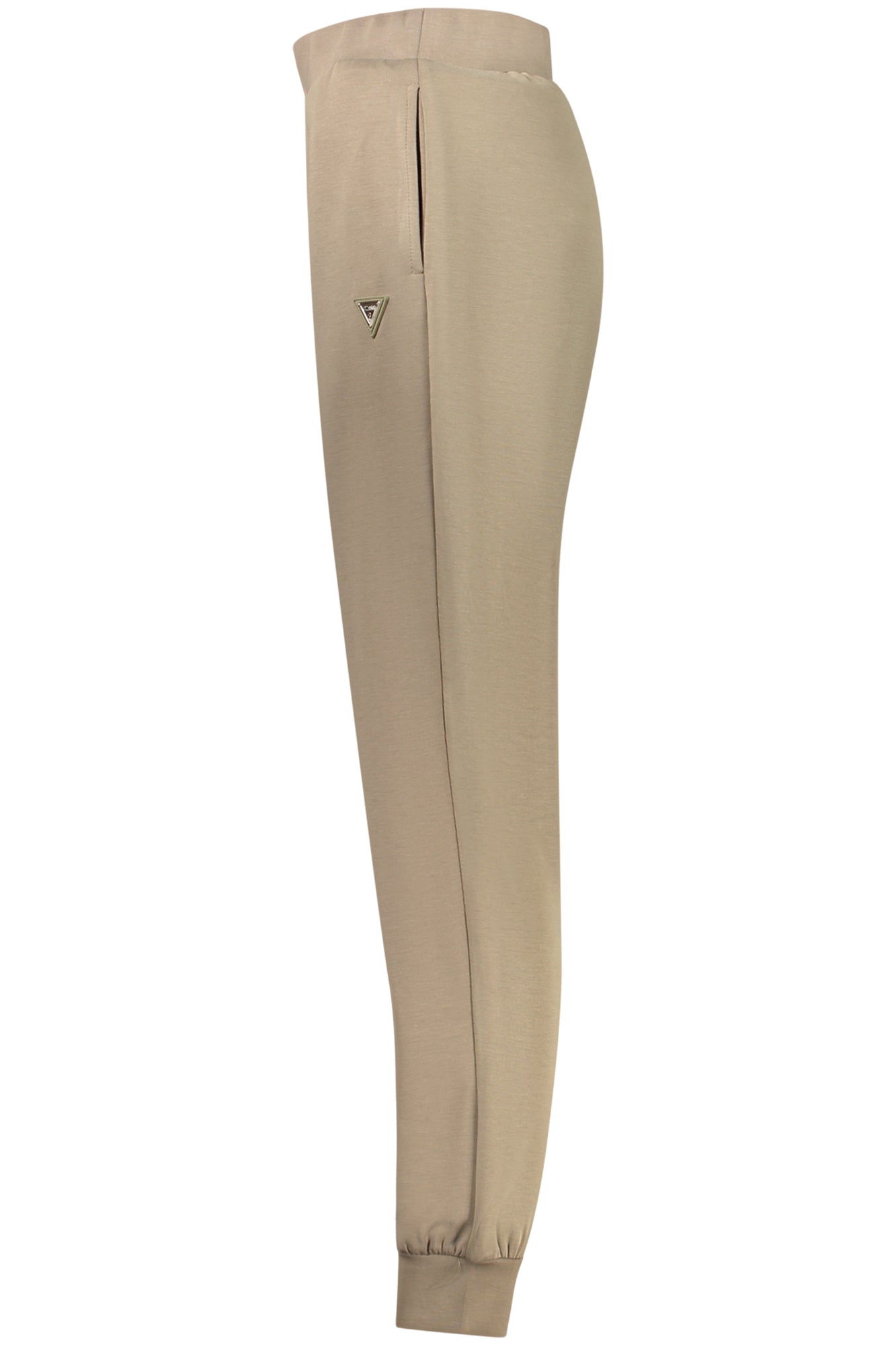 GUESS JEANS WOMEN'S GREEN TROUSERS